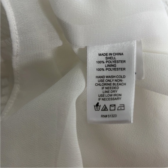 1. STATE White Cold Shoulder Strap Boho Flowy Cute Chic Top Shirt XS - Picture 7 of 7